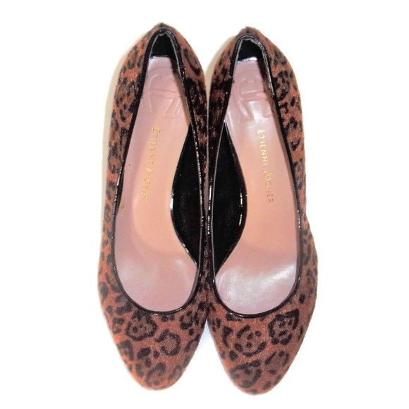 Etienne Aigner Classic Leopard Pumps Heels 7.5 - Picture 4 of 6